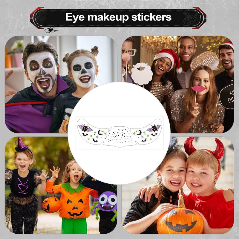 Scare Everyone Instantly! Waterproof Halloween Face Tattoo Stickers
