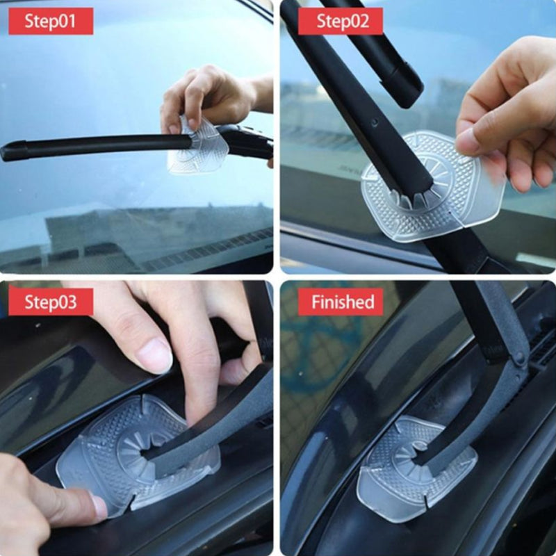 Block Wiper Debris Instantly! Silicone Wiper Arm Hole Protector Pads