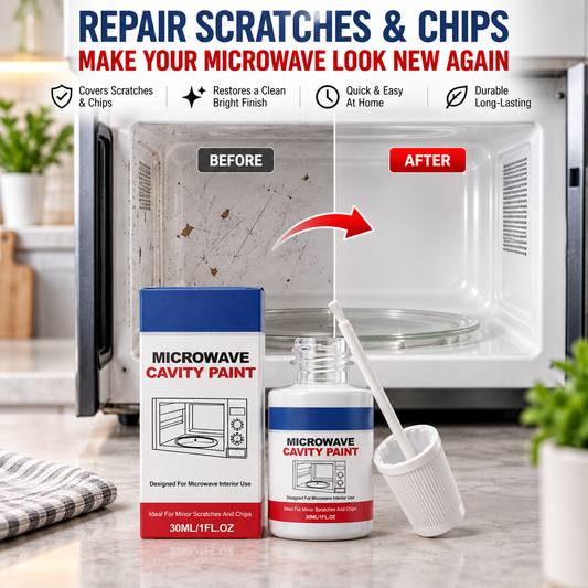 Repair Microwave Cavity Instantly! Heat-Resistant Glossy White Paint