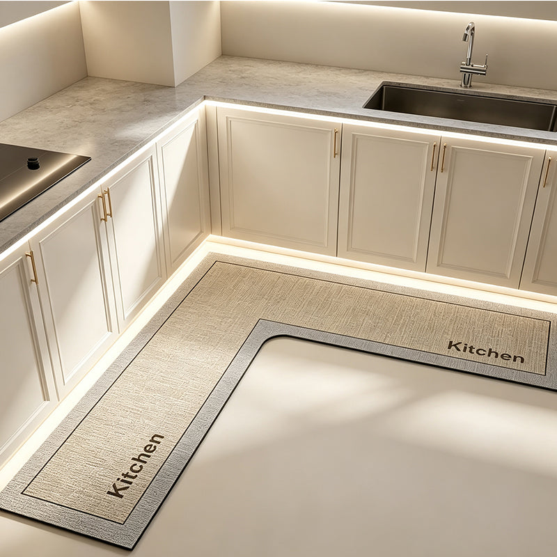 Keep Kitchen Bone-Dry Instantly! L-Shaped Quick-Dry Diatomite Mat