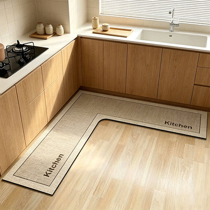 Keep Kitchen Bone-Dry Instantly! L-Shaped Quick-Dry Diatomite Mat