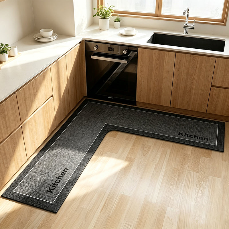 Keep Kitchen Bone-Dry Instantly! L-Shaped Quick-Dry Diatomite Mat