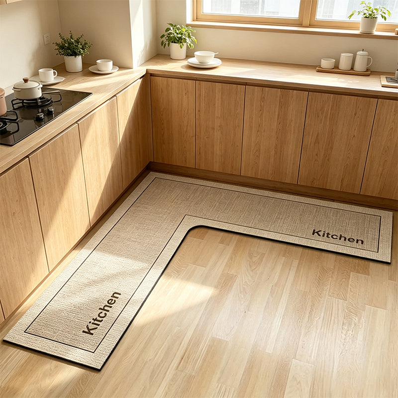 Keep Kitchen Bone-Dry Instantly! L-Shaped Quick-Dry Diatomite Mat