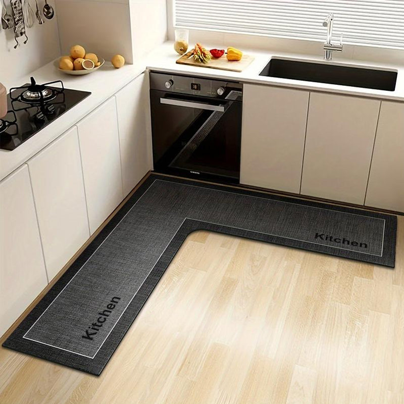 Keep Kitchen Bone-Dry Instantly! L-Shaped Quick-Dry Diatomite Mat