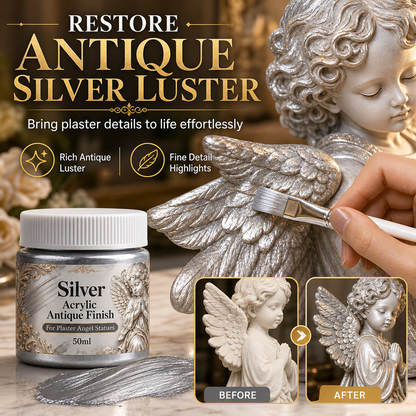 High Gloss Gypsum Angel Statue with Brush