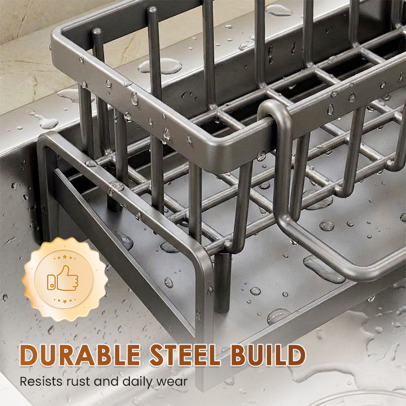 🧽 Multifunctional Sink Drain Rack for Kitchen Organization