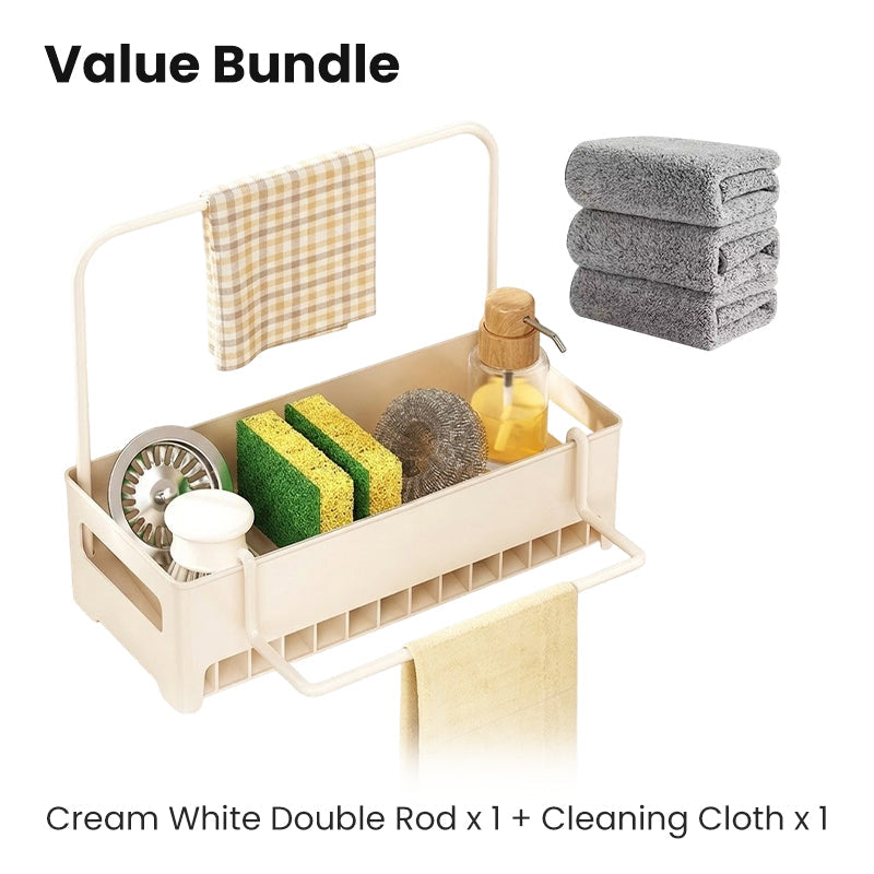 🧽 Multifunctional Sink Drain Rack for Kitchen Organization