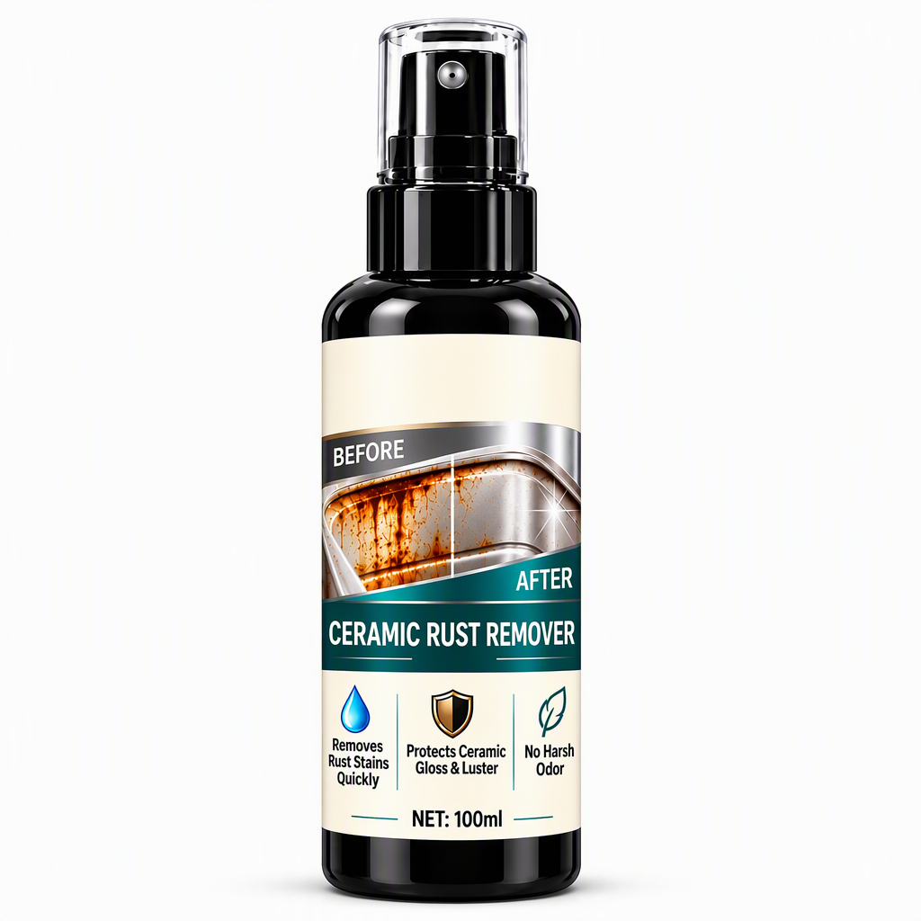 Erase Rust Stains Instantly! Ceramic & Limescale Remover Spray