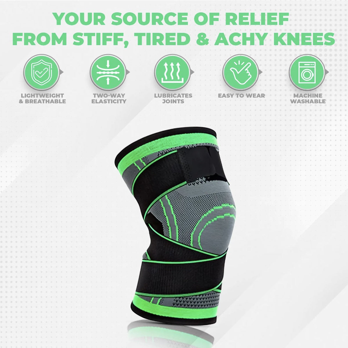 Support Your Knees Instantly! Flexible Compression Sleeve