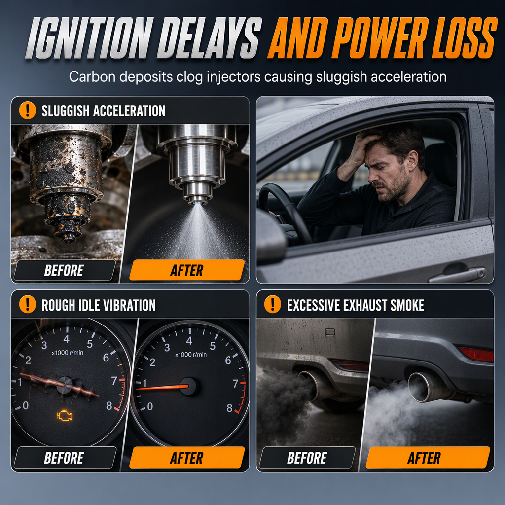 Restore Engine Power Instantly! Injector Carbon Cleaner Additive