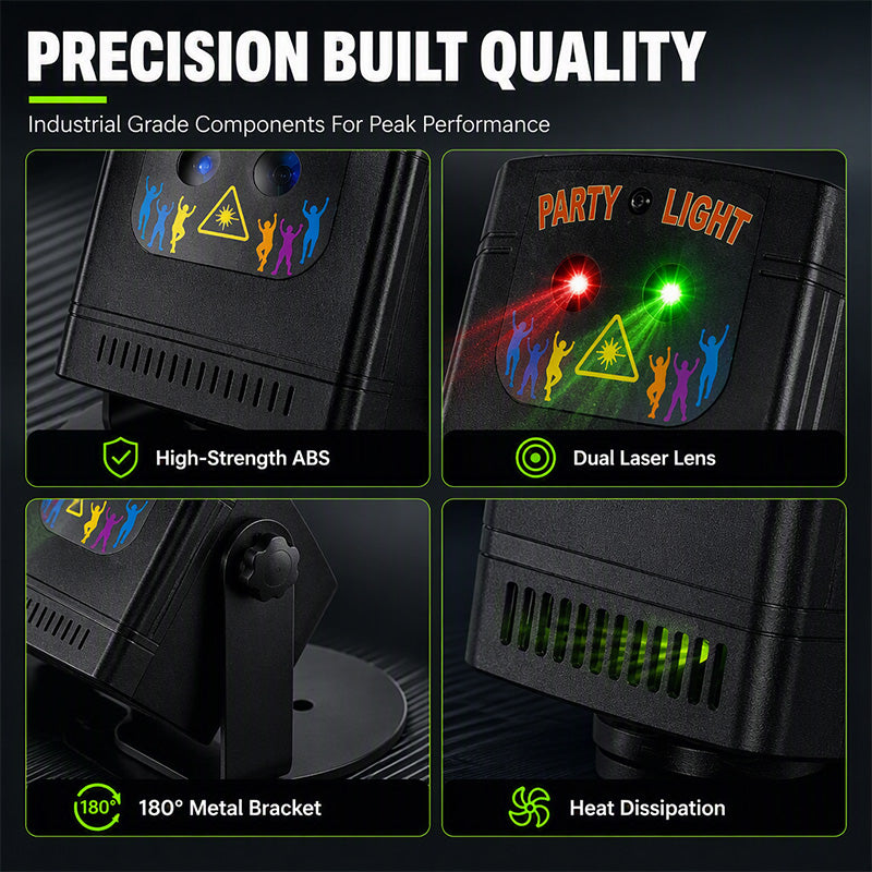 Light Up Parties Instantly! Music Sync Rechargeable Laser Light