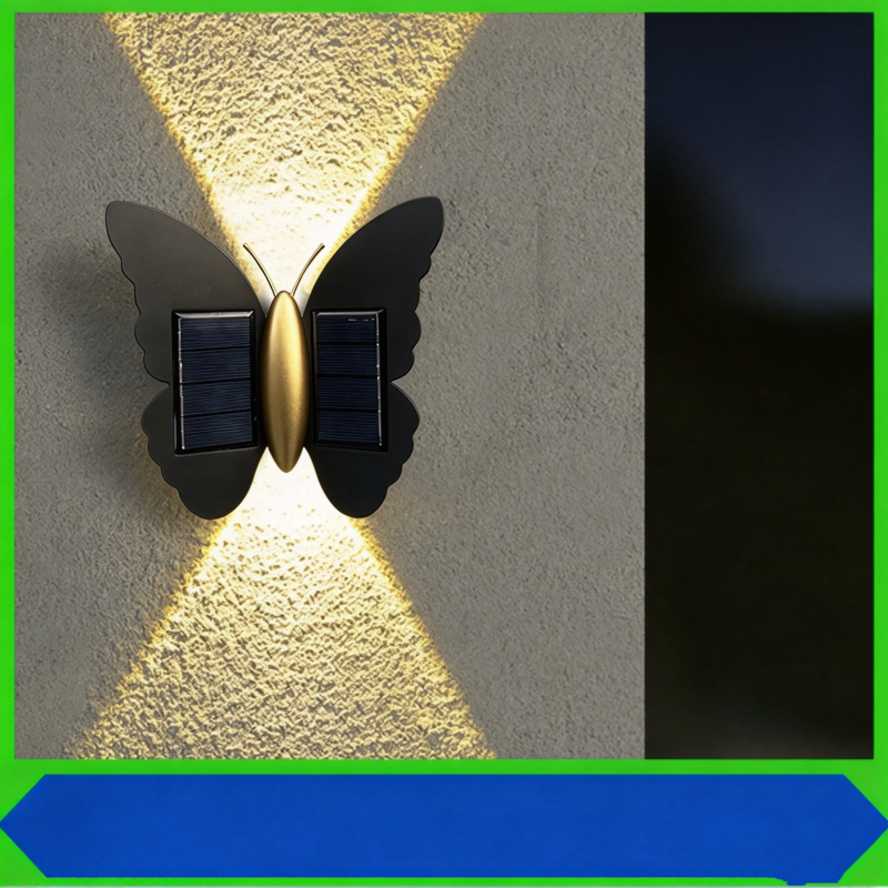 Light Up Walls Instantly! Solar Butterfly Wall Light