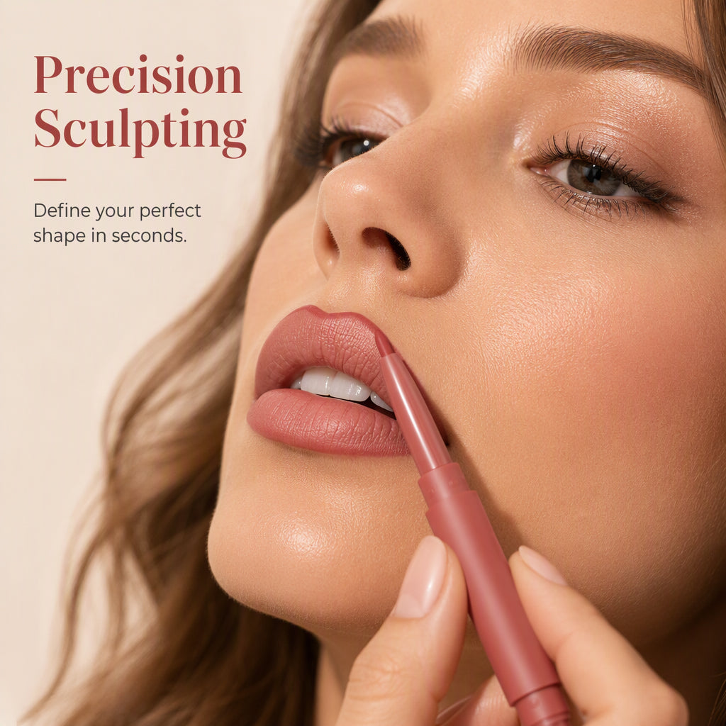 Define Lips Instantly! 2-in-1 Dual-Ended Matte Lip Liner & Lipstick