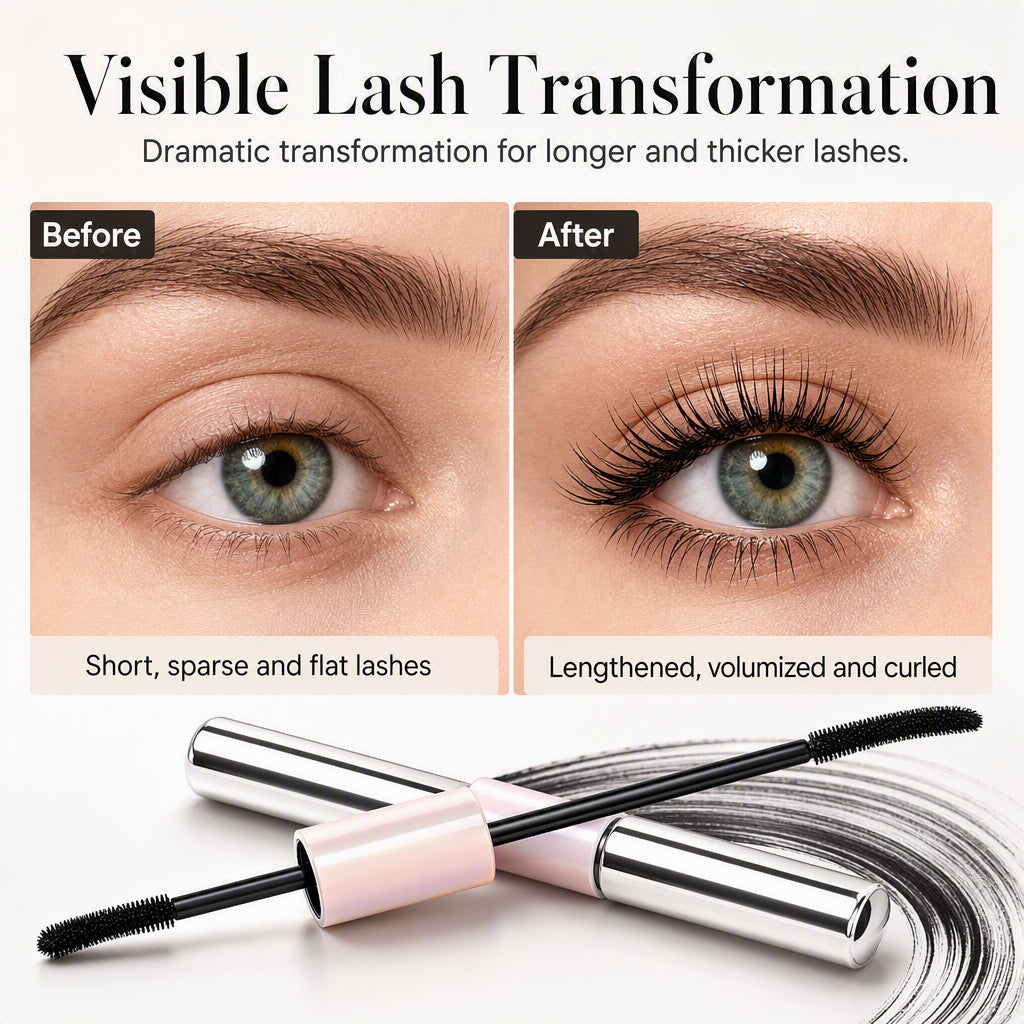 Extend Your Lashes Instantly! Waterproof Dual-Ended Volumizing Mascara