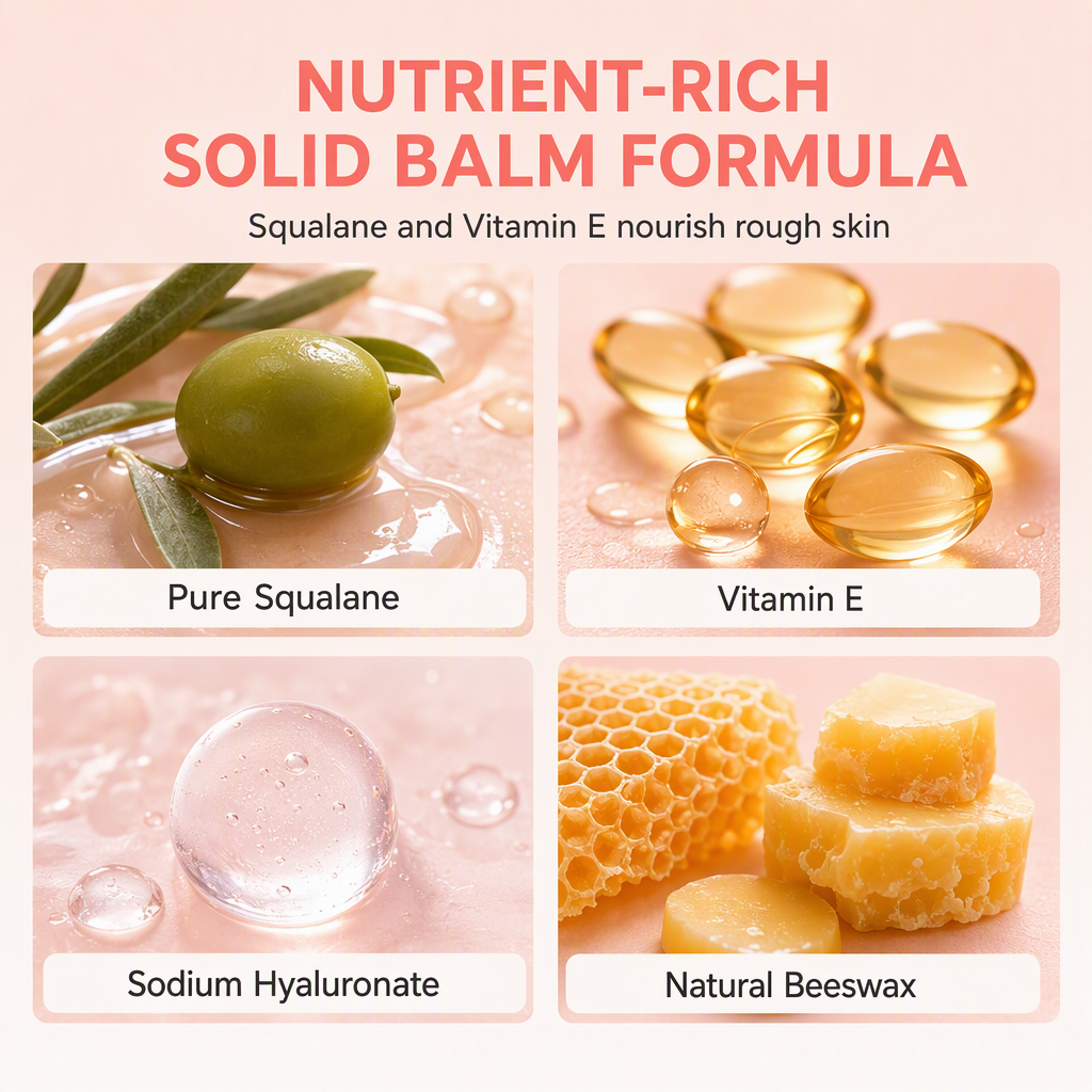 Heal Dry Hands & Heels Instantly! Squalane Moisture Balm Stick