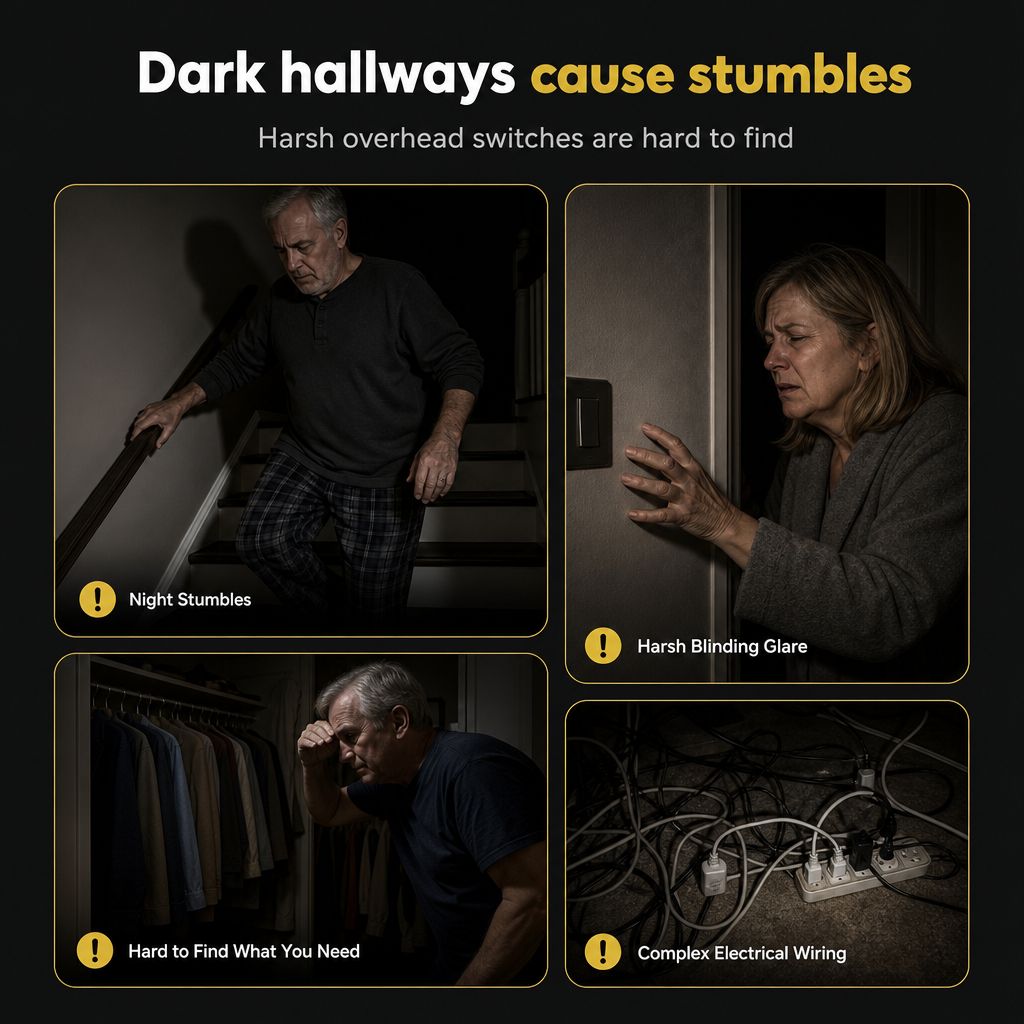 Light Up Dark Spaces Instantly! Motion Sensor Magnetic Night Light