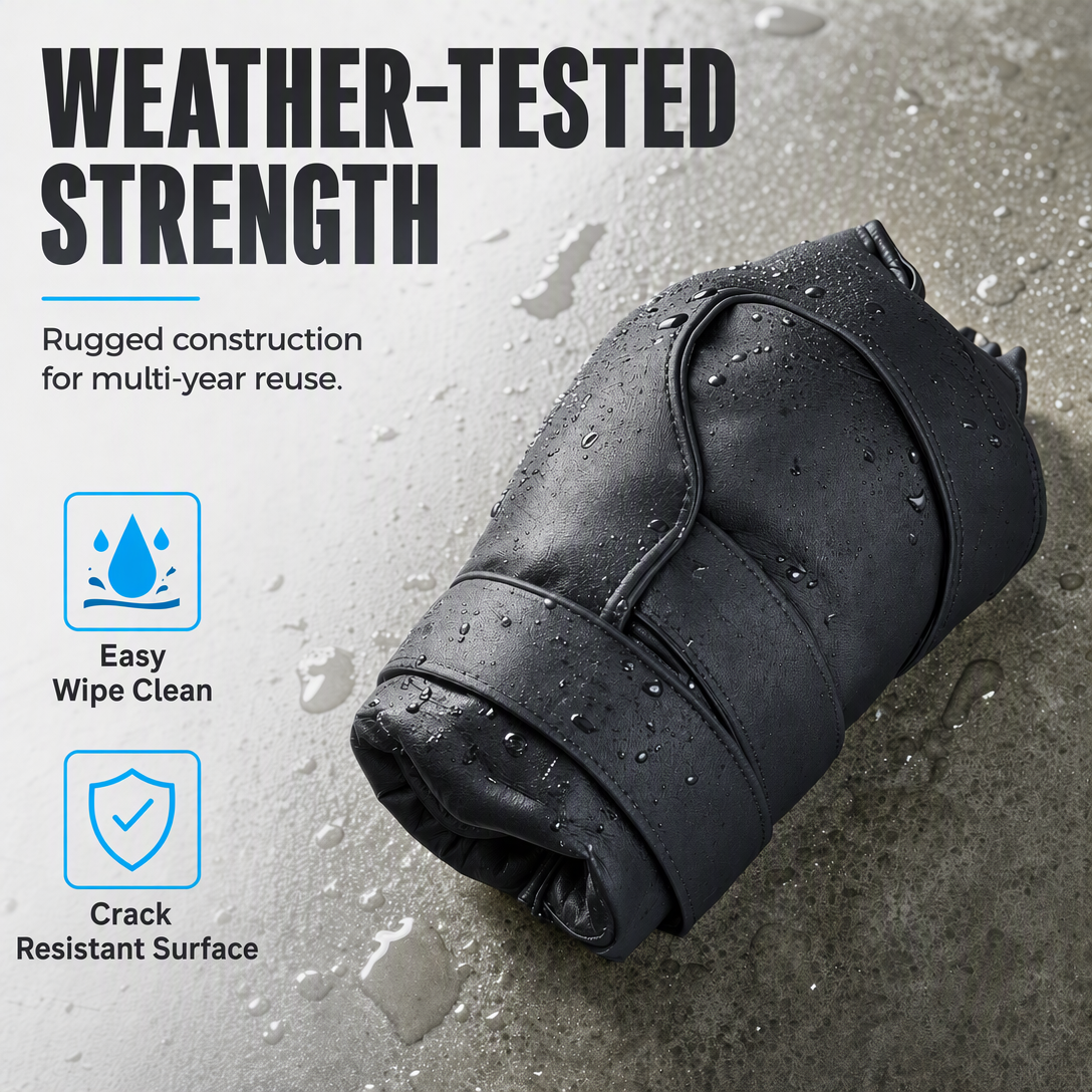 Stop Faucet Freezing Instantly! Waterproof PU Leather Outdoor Faucet Cover
