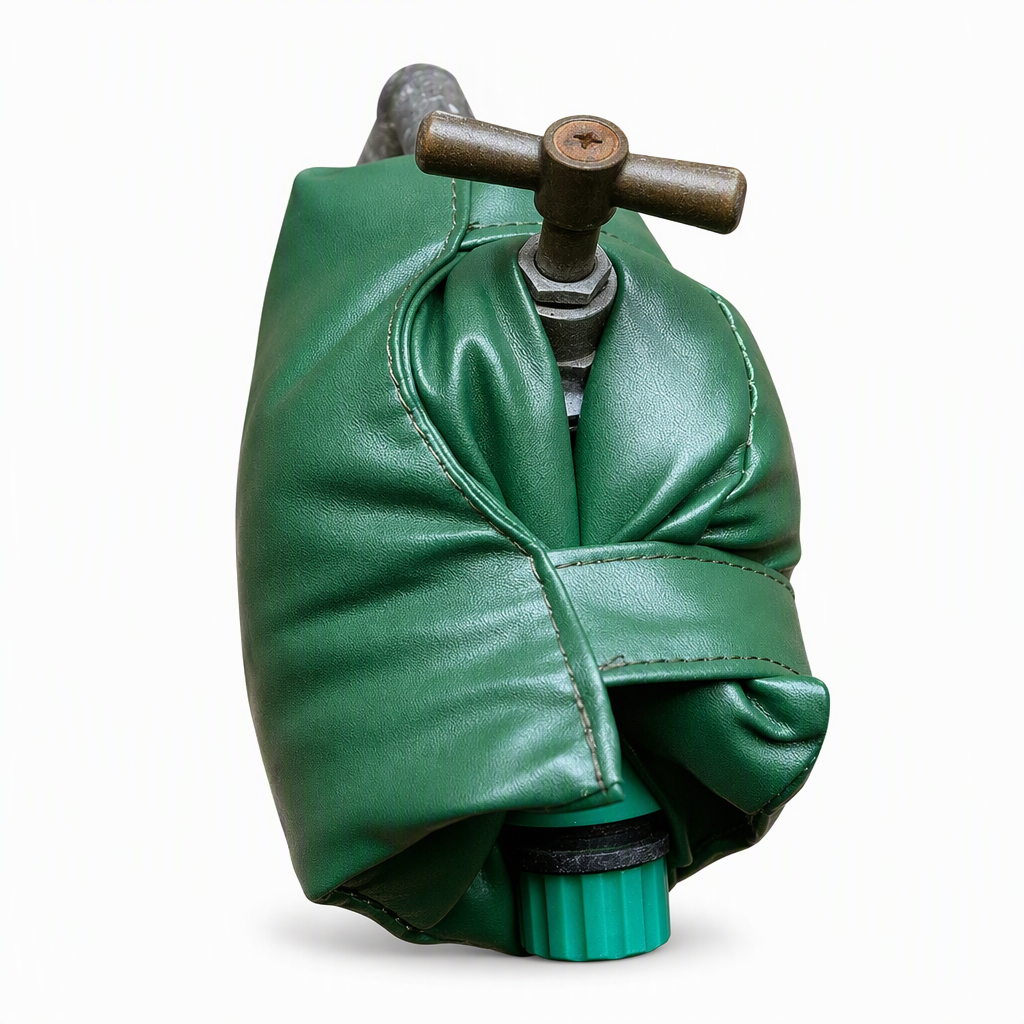 Stop Faucet Freezing Instantly! Waterproof PU Leather Outdoor Faucet Cover