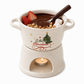 Melt Chocolate Instantly! Candle-Warmed Ceramic Fondue Mug