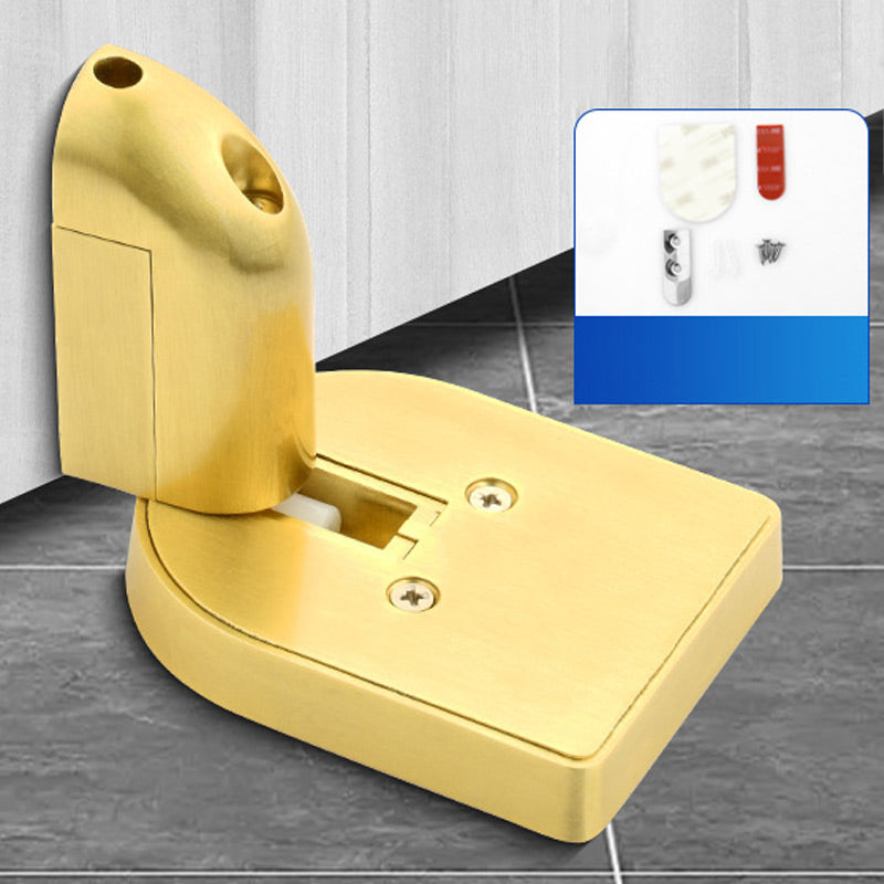 Hold Doors Open Instantly! Push-to-Lock Zinc Alloy Door Stopper