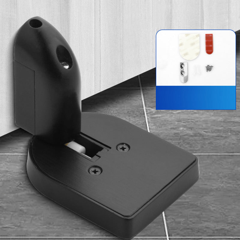 Hold Doors Open Instantly! Push-to-Lock Zinc Alloy Door Stopper