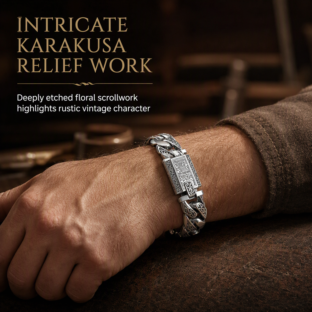 Ditch Flimsy Jewelry Instantly! Heavy Silver Plated Curb Chain Bracelet