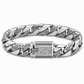 Ditch Flimsy Jewelry Instantly! Heavy Silver Plated Curb Chain Bracelet