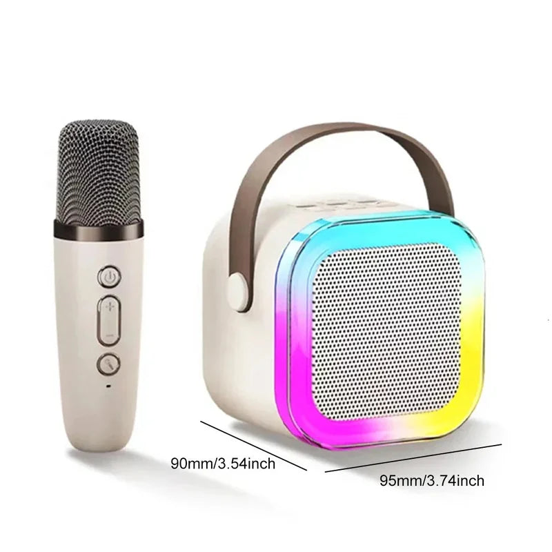Sing Together Instantly! Mini Kids Karaoke Machine with 2 Wireless Mics