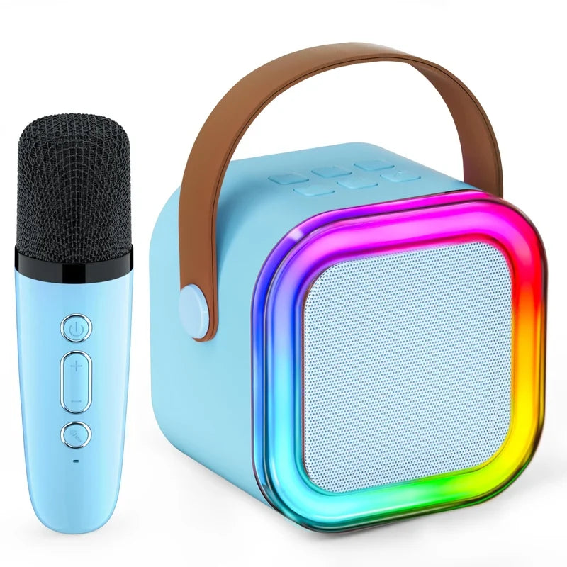 Sing Together Instantly! Mini Kids Karaoke Machine with 2 Wireless Mics