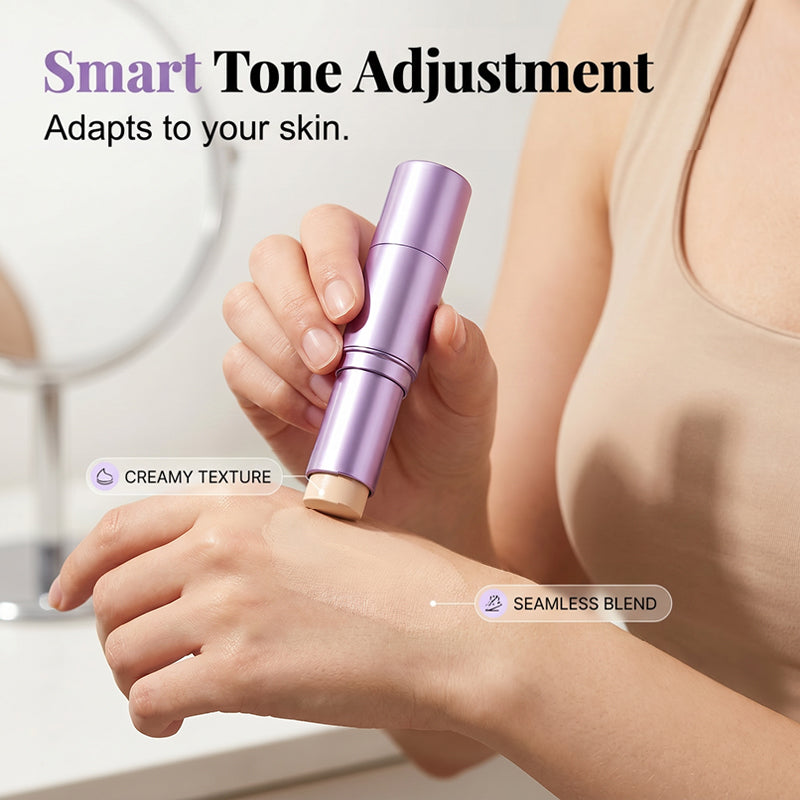 📢📢BUY 1 GET 1 FREE !! ⏰2-in-1 Color Changing Foundation Stick | Skin Tone Matching Cream Foundation Stick for Flawless Makeup✨