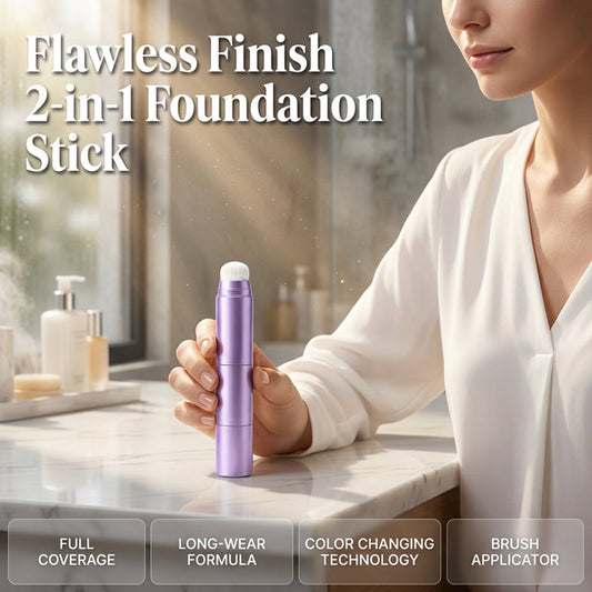 📢📢BUY 1 GET 1 FREE !! ⏰2-in-1 Color Changing Foundation Stick | Skin Tone Matching Cream Foundation Stick for Flawless Makeup✨