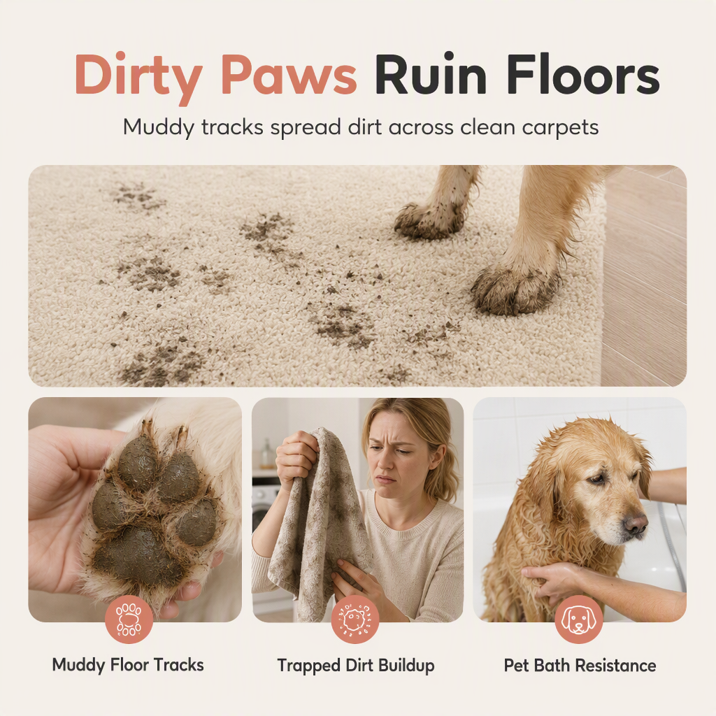 Clean Paws Instantly! Automatic Electric Pet Paw Cleaner