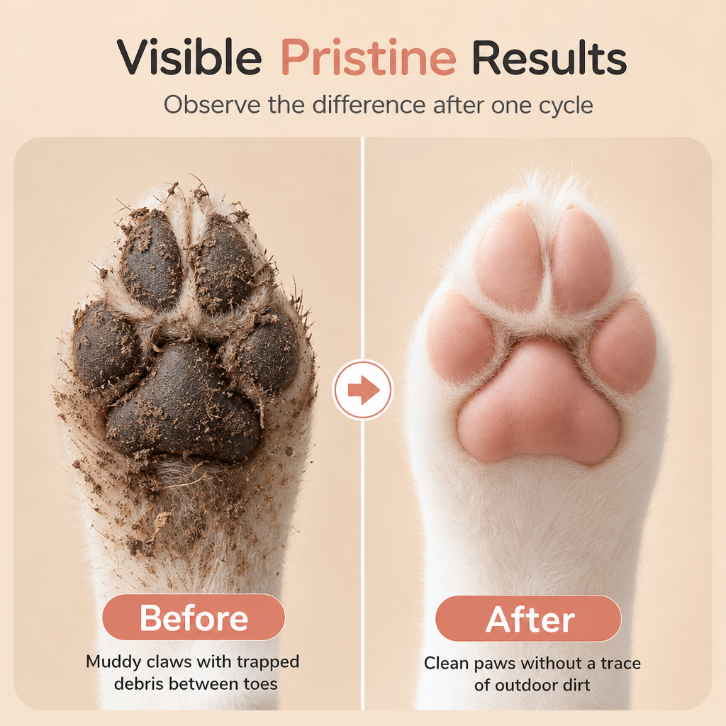 Clean Paws Instantly! Automatic Electric Pet Paw Cleaner