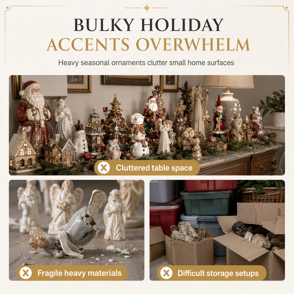 Add Festive Charm Instantly! 7-Piece Micro Christmas Resin Set