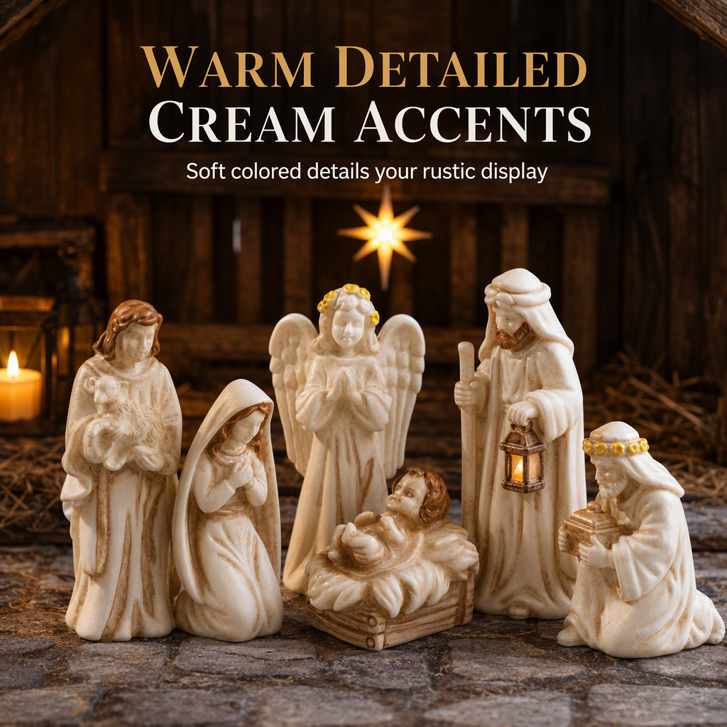 Add Festive Charm Instantly! 7-Piece Micro Christmas Resin Set