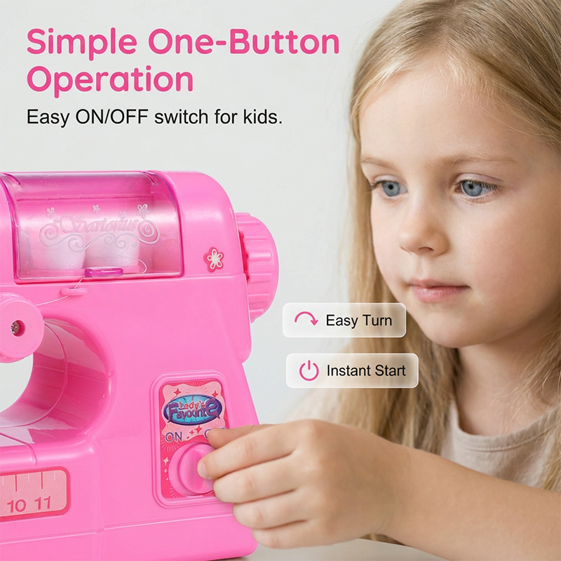 Start Sewing Safely Instantly! Kids Electric Sewing Machine Toy