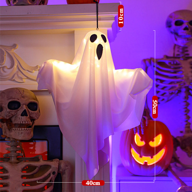 Add Spooky Glow Instantly! Battery-Operated Ghost Chandelier