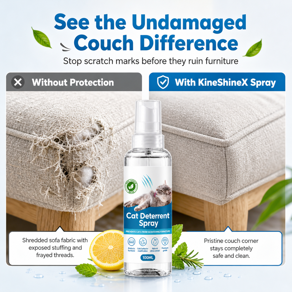 Stop Cat Scratching Instantly! Citrus Deterrent Spray