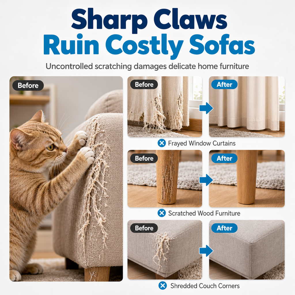 Stop Cat Scratching Instantly! Citrus Deterrent Spray