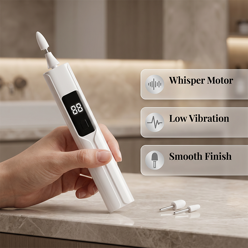 Smooth Rough Heels Instantly! Electric Callus & Nail Drill Kit