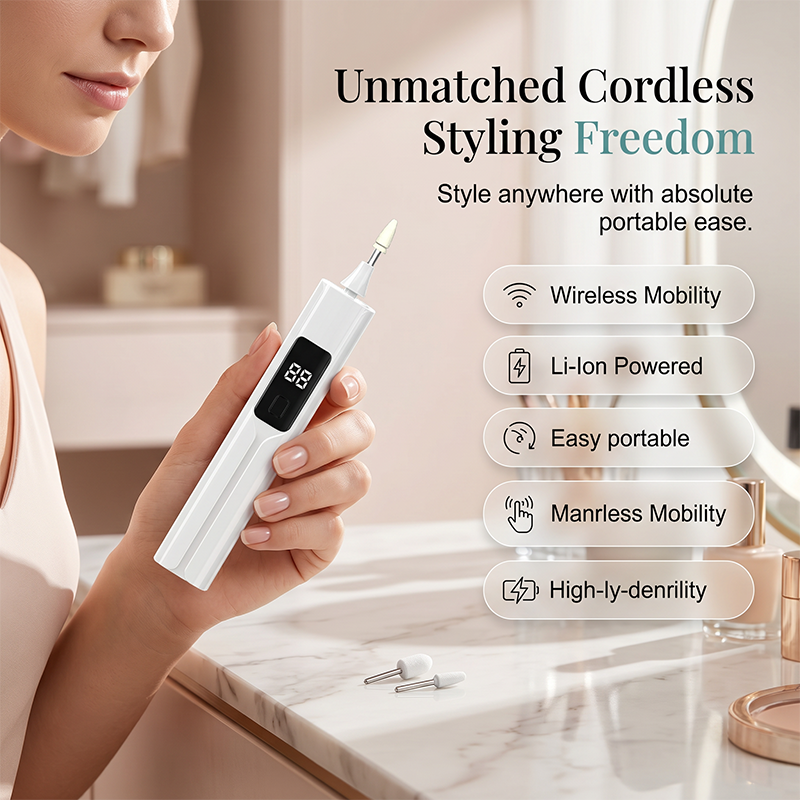 Smooth Rough Heels Instantly! Electric Callus & Nail Drill Kit