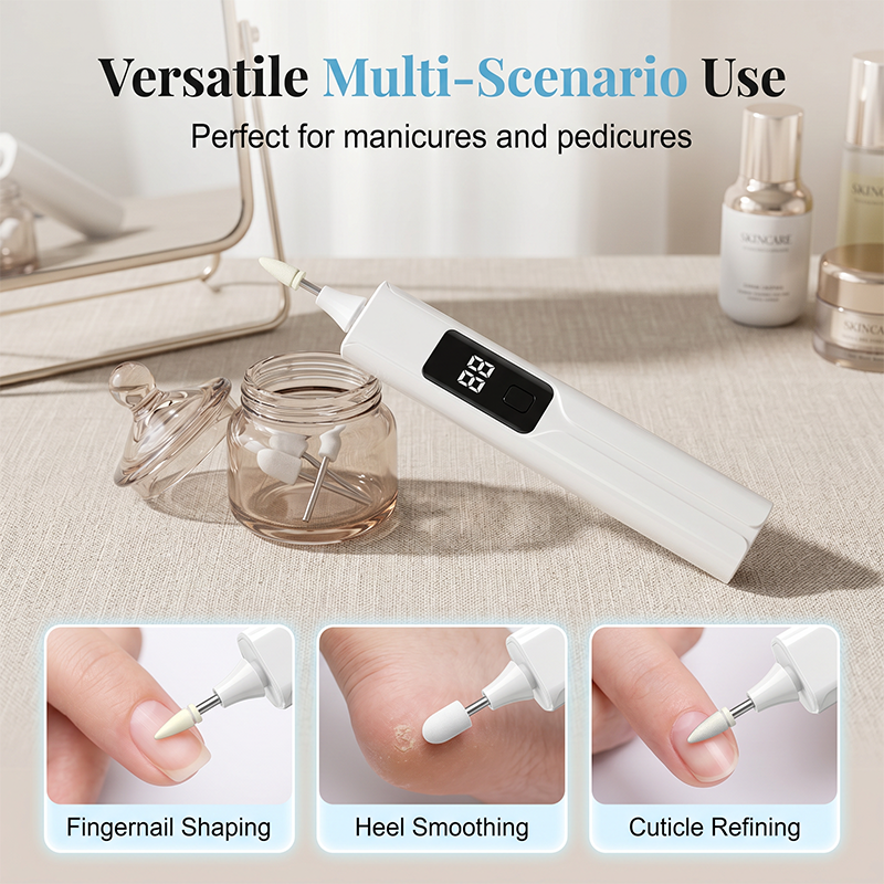 Smooth Rough Heels Instantly! Electric Callus & Nail Drill Kit