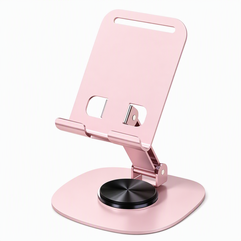 Stop Neck Strain Instantly! 360° Rotating Foldable Metal Phone Stand