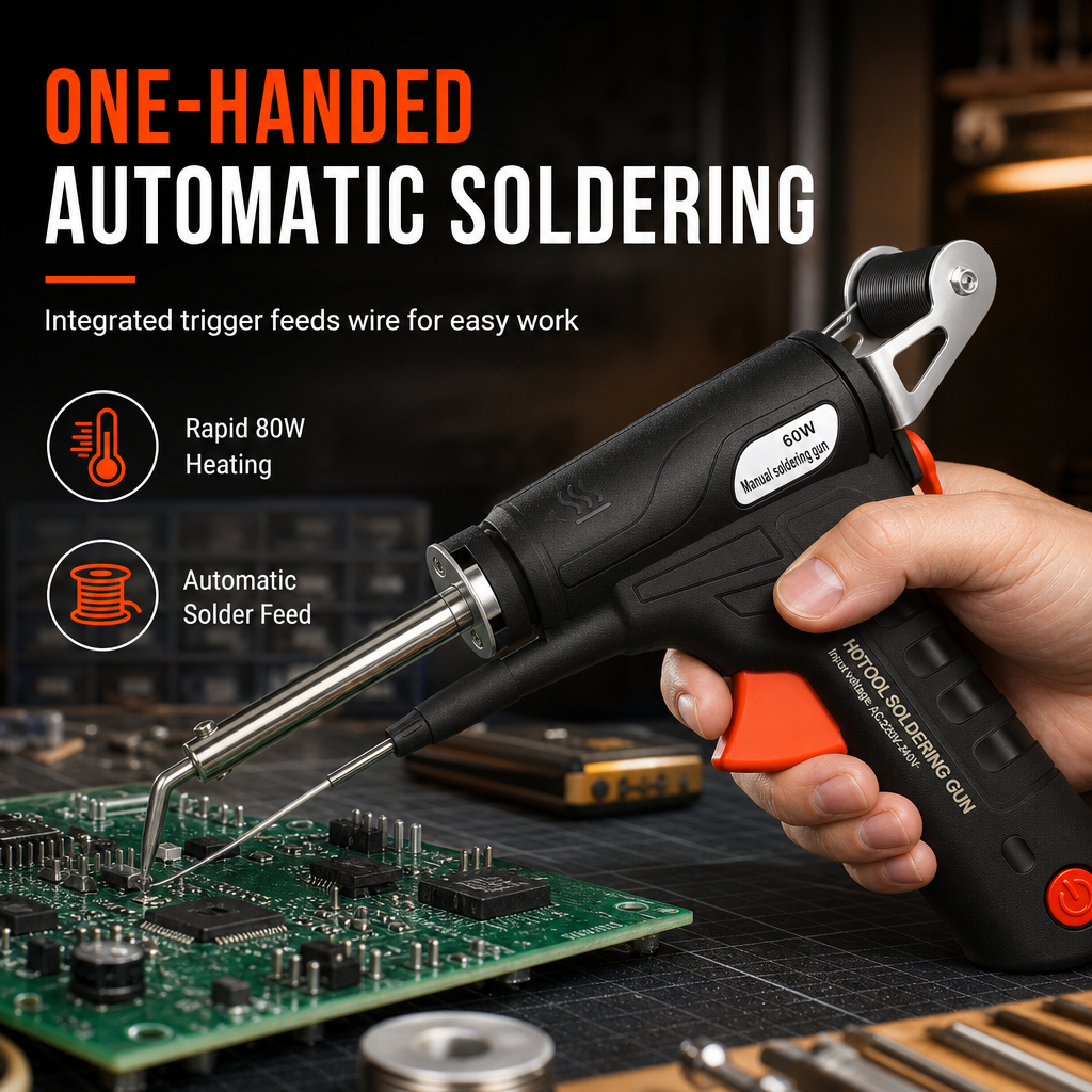 Solder Perfect Joints Instantly! Semi-Automatic Soldering Gun Kit