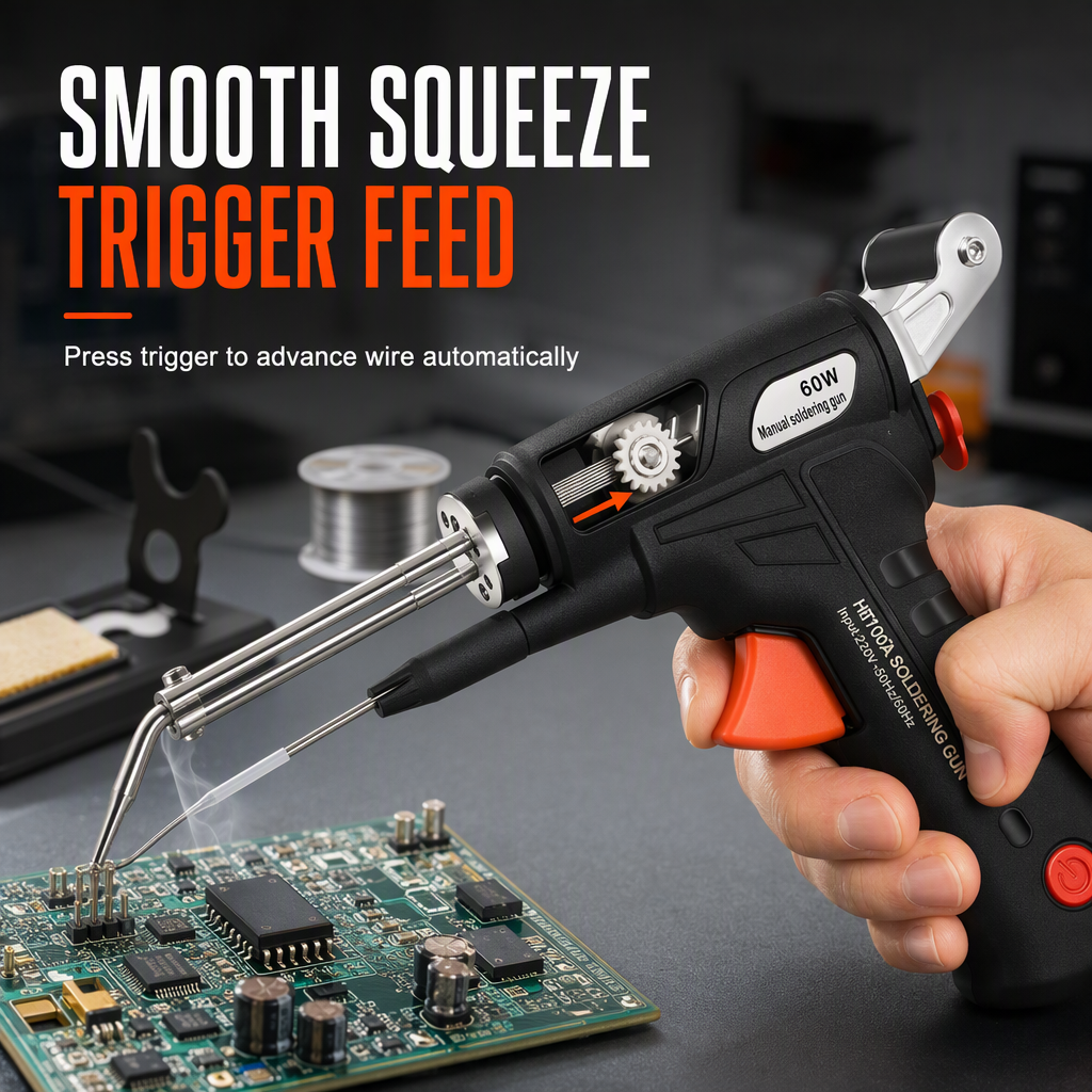 Solder Perfect Joints Instantly! Semi-Automatic Soldering Gun Kit