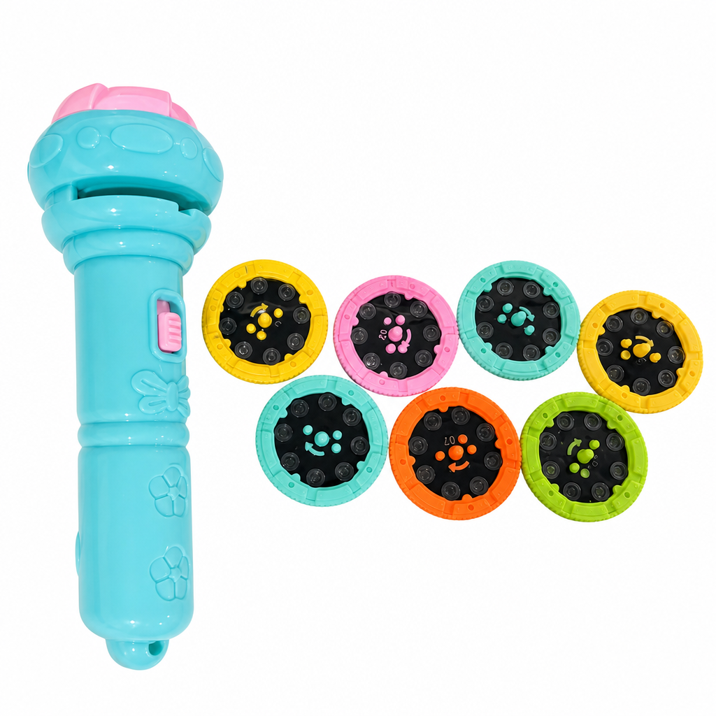 Project Bedtime Stories Instantly! Mini Kids Projector Flashlight