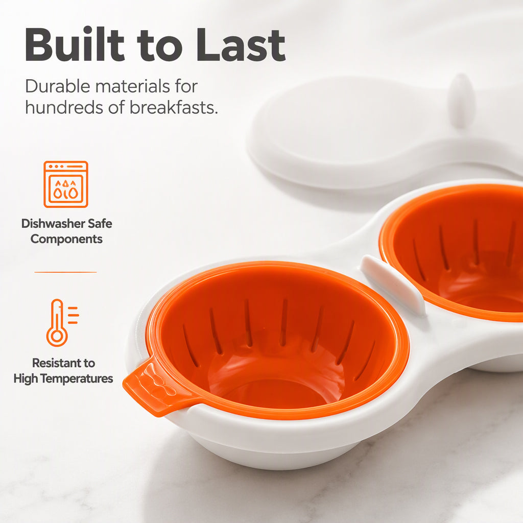 Poach Two Eggs Instantly! Microwave Double Egg Poacher