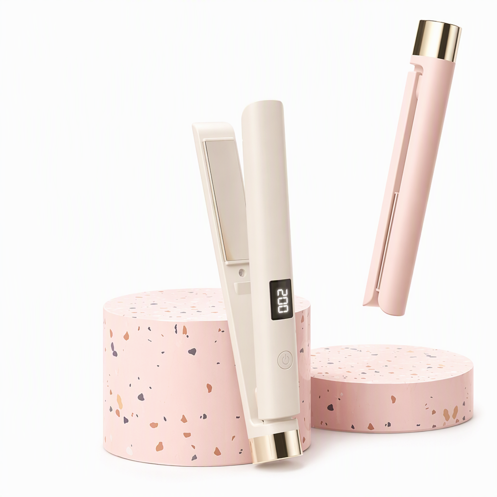 Style Frizz-Free Hair Instantly! Mini Ceramic Travel Hair Straightener