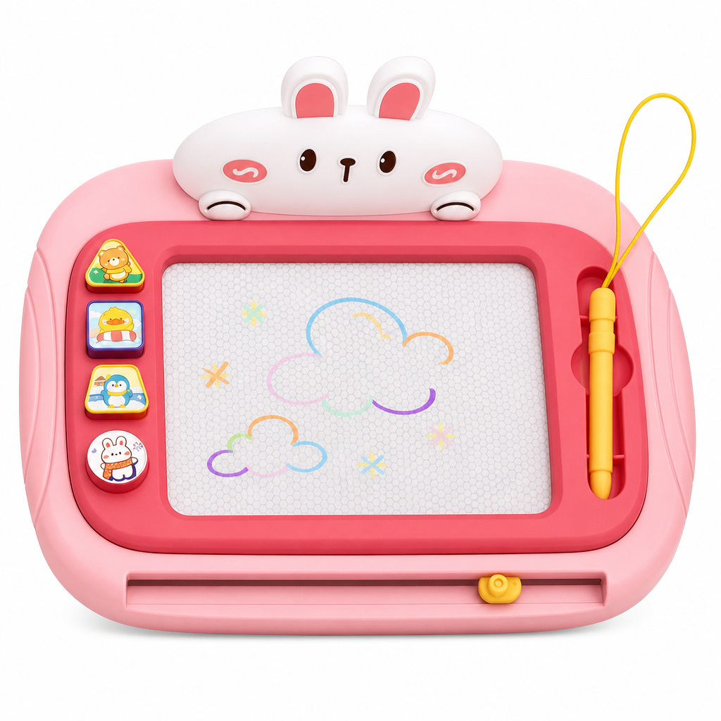Draw & Erase Instantly! Convertible Magnetic Kids Drawing Board