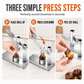 Crack Nuts Instantly! Stainless Steel Lever Nut Cracker